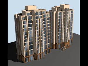 city government office building architectural design - 391 3D Model