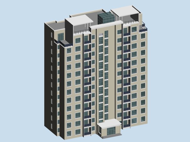city government office building architectural design - 392 Model 3D .c4d .max .obj .3ds .fbx .stl .blend 
