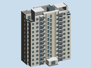 city government office building architectural design - 392 Model 3D