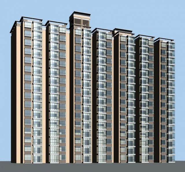 city government office building architectural design - 395 3D 模型 .c4d .max .obj .3ds .fbx .stl .blend 