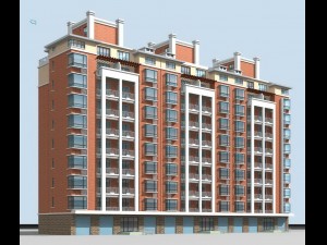 city government office building architectural design - 398 3D Model