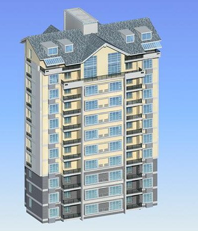 city government office building architectural design - 406 Modelo 3D .c4d .max .obj .3ds .fbx .stl .blend 