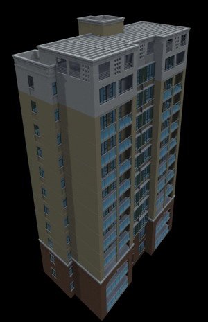 city government office building architectural design - 409 3D Model .c4d .max .obj .3ds .fbx .stl .blend 