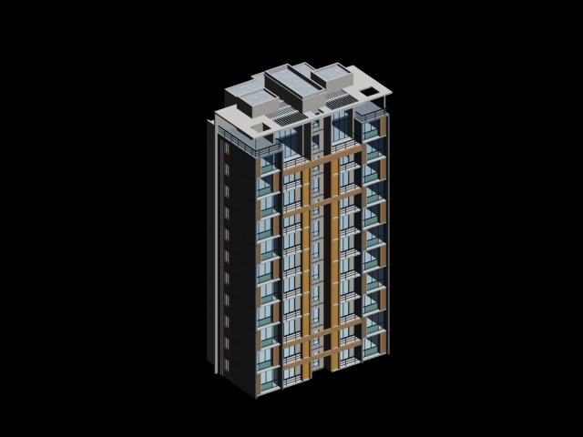 city government office building architectural design - 411 3D Model .c4d .max .obj .3ds .fbx .stl .blend 