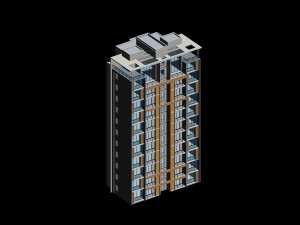 city government office building architectural design - 411 Modèle 3D