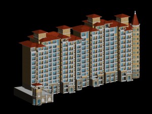 city government office building architectural design - 414 3D Model