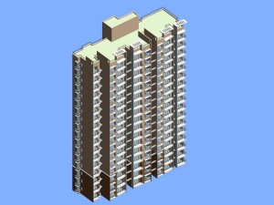 city government office building architectural design - 415 3D Model
