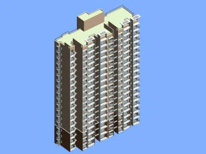 city government office building architectural design - 415 3D Model