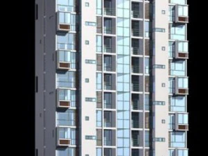 city government office building architectural design - 420 3D Model