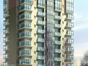 市政府办公楼建筑设计 - 423 3D 模型