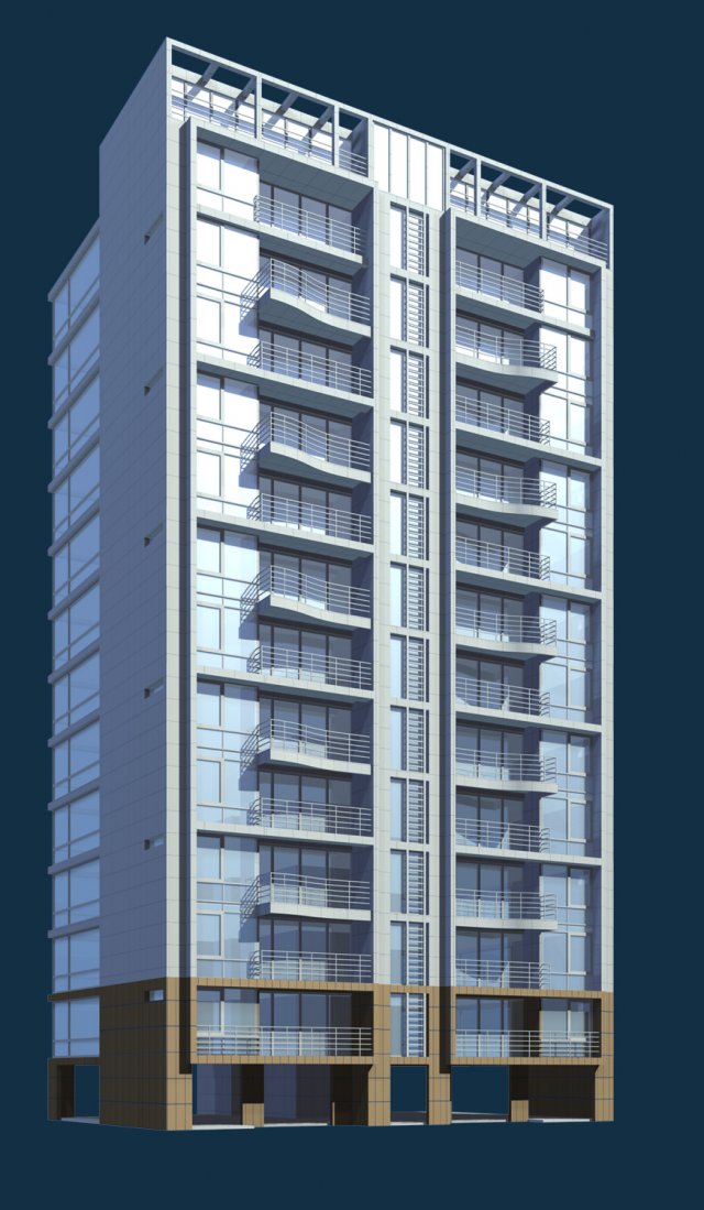 city government office building architectural design - 424 Modello 3D .c4d .max .obj .3ds .fbx .stl .blend 