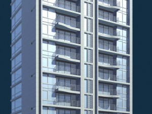 city government office building architectural design - 424 3D Model