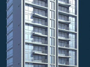 city government office building architectural design - 424 3D Model