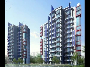 city government office building architectural design - 430 3D Model