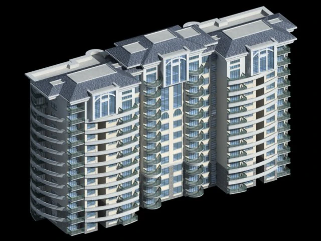 city government office building architectural design - 438 3D Model .c4d .max .obj .3ds .fbx .stl .blend 