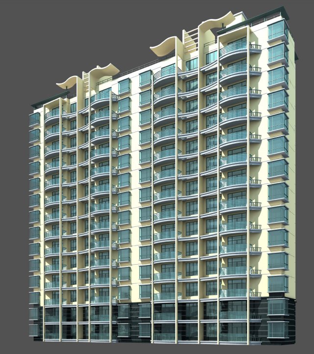 city government office building architectural design - 440 Modèle 3D .c4d .max .obj .3ds .fbx .stl .blend 