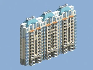 city government office building architectural design - 446 3D Model