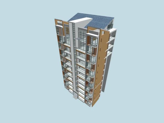 city government office building architectural design - 459 3D Model .c4d .max .obj .3ds .fbx .stl .blend 