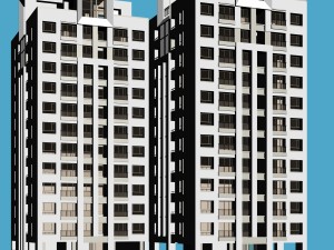 city government office building architectural design - 473 3D Model