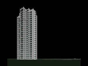 city government office building architectural design - 475 3D Model