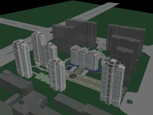 city government office building architectural design - 475 3D Model