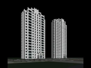city government office building architectural design - 475 3D Model