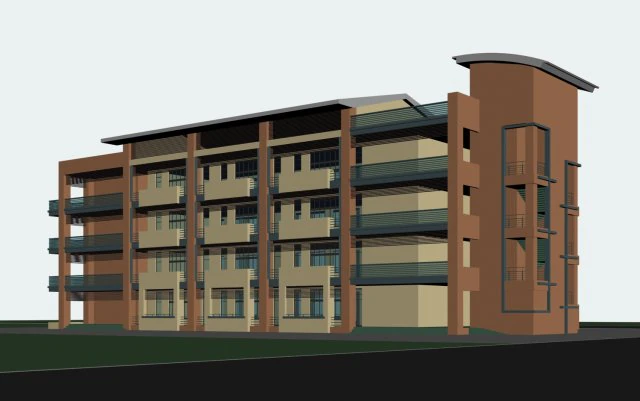 city government office building architectural design - 477 3D Model .c4d .max .obj .3ds .fbx .stl .blend 