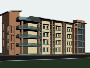 city government office building architectural design - 477 Modelo 3D