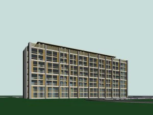 city government office building architectural design - 479 3D Model