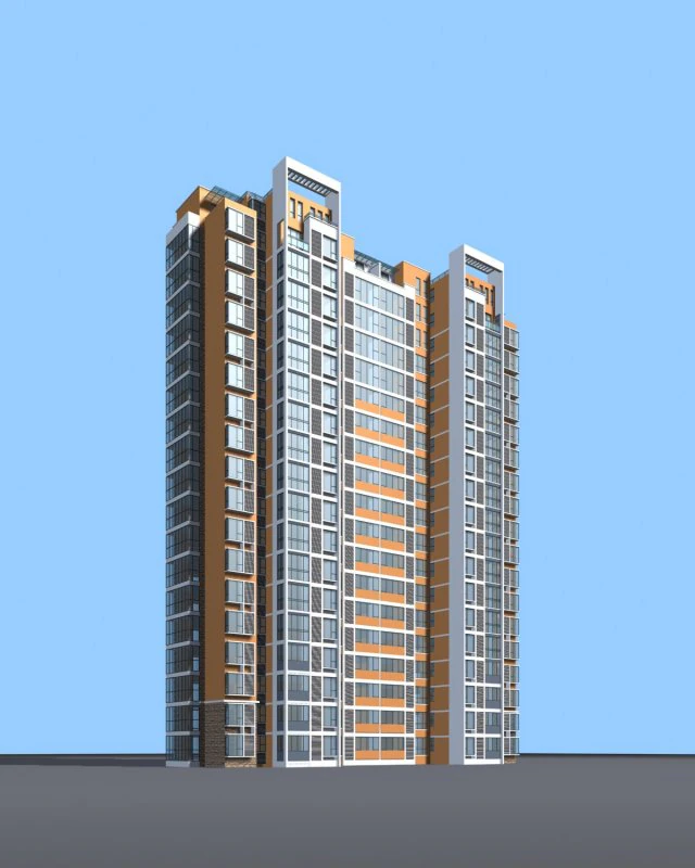 city government office building architectural design - 546 3D Model .c4d .max .obj .3ds .fbx .stl .blend 