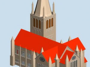 şehir antik saray binası l&uuml;ks villalar - 04 3D Model