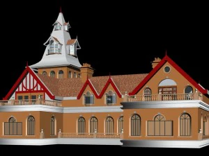 city ancient palace building luxury villas - 12 3D Model