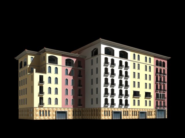 city ancient palace building luxury villas - 13 3D मॉडल .c4d .max .obj .3ds .fbx .stl .blend 