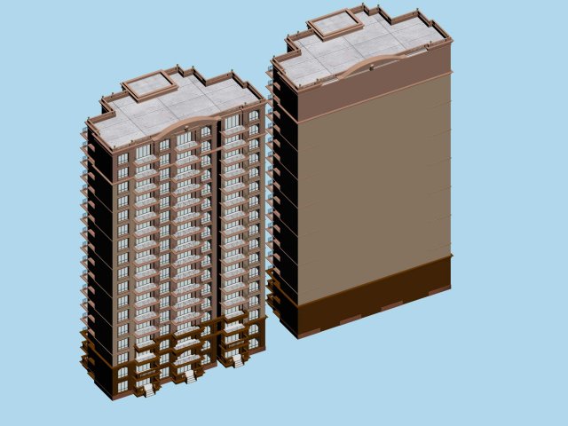 city ancient palace building luxury villas - 15 3D 모델 .c4d .max .obj .3ds .fbx .stl .blend 