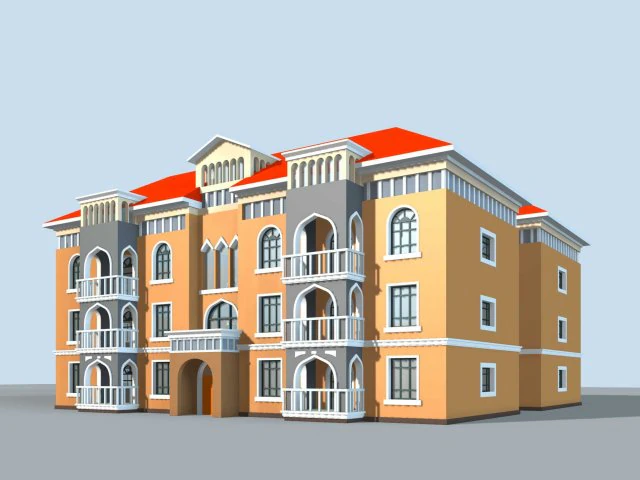 city ancient palace building luxury villas - 17 3D Model .c4d .max .obj .3ds .fbx .stl .blend 