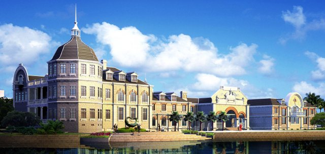 city ancient palace building luxury villas - 19 Modèle 3D .c4d .max .obj .3ds .fbx .stl .blend 