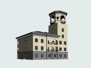 city ancient palace building luxury villas - 32 3D Model