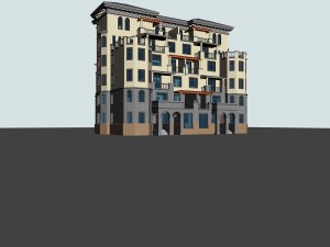 city ancient palace building luxury villas - 32 3Dモデル