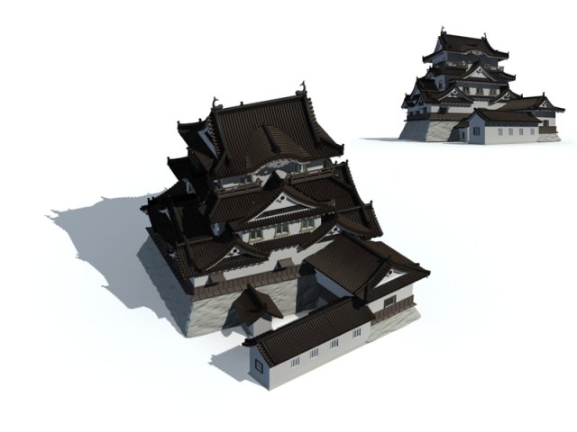 city ancient palace building luxury villas - 41 Modelo 3D .c4d .max .obj .3ds .fbx .stl .blend 