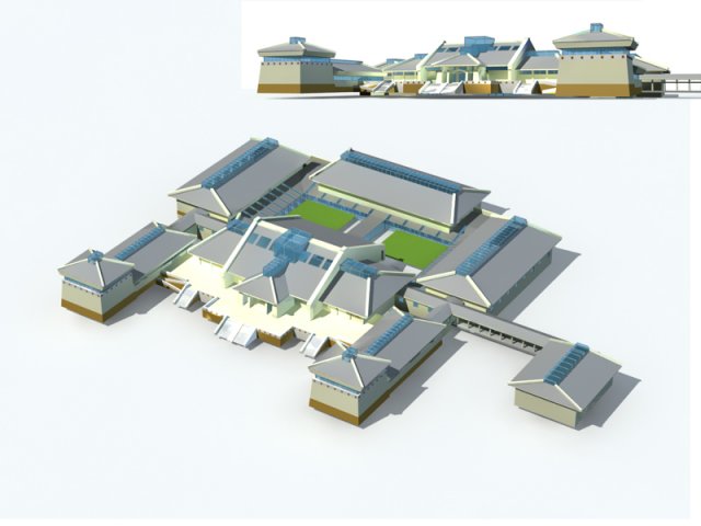 city ancient palace building luxury villas - 42 Modèle 3D .c4d .max .obj .3ds .fbx .stl .blend 