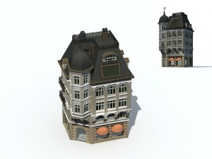 city ancient palace building luxury villas - 44 3Dモデル
