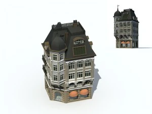 city ancient palace building luxury villas - 44 3D Model