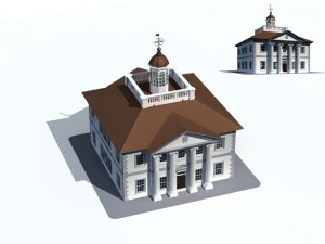 city ancient palace building luxury villas - 46 3D Модель