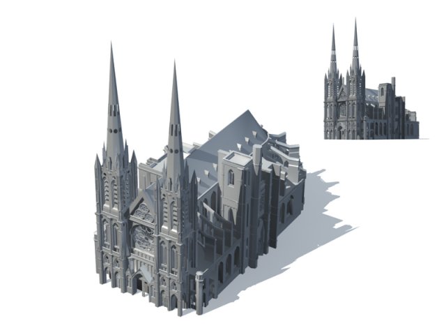 city ancient palace building luxury villas - 49 3D 모델 .c4d .max .obj .3ds .fbx .stl .blend 