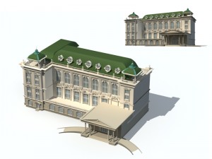 city ancient palace building luxury villas - 50 Modèle 3D