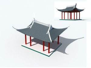 city ancient palace building luxury villas - 51 3D Модель