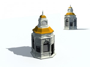 city ancient palace building luxury villas - 58 Modèle 3D