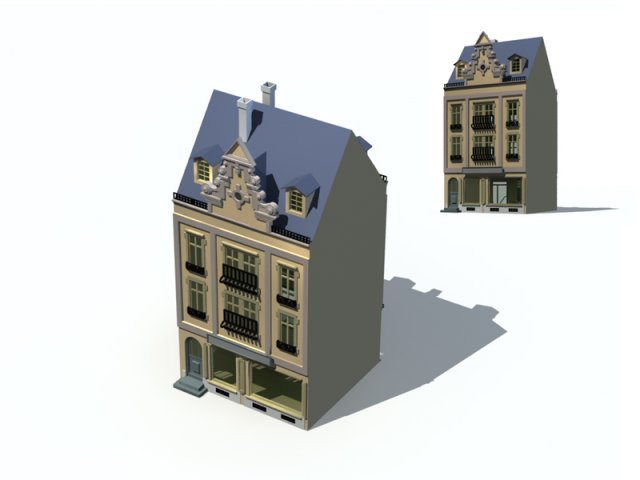 city ancient palace building luxury villas - 59 Model 3D .c4d .max .obj .3ds .fbx .stl .blend 