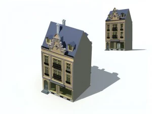 도시 고대 궁전 건물 럭셔리 빌라 - 59 3D 모델