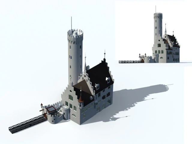 city ancient palace building luxury villas - 61 3D Model .c4d .max .obj .3ds .fbx .stl .blend